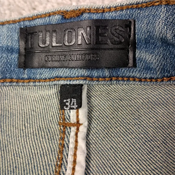 NEW Tulones Currency Collection Men's Dust Wash Denim Jeans 34 Waist NWT - Picture 11 of 15